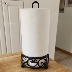 Elegant Black Paper Towel Holder